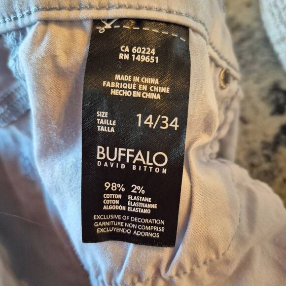 Buffalo David Bitton Women's Light Gray Cotton/Spandex Daily Mid-Rise Stretch Sk - Picture 10 of 12